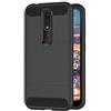 COPHONE® - Cover compatibile con Nokia 4.2, in fibra di carbonio, antiscivolo, colore: Nero Custodia morbida ad alta protezione, antiurto.