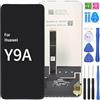 iYAiYO Schermo Display Digitalizzatore Touch Screen Ricambio Compatibile con Huawei Y9A FRL-22, FRL-23, FRL-L22 Schermo Completo con Strumenti-Nero