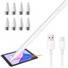 Syluxa Pennino universale per tablet compatibile con iPhone/Samsung/Xiaomi/Huawei, penne per touch screen con 8 punte di ricambio, sensibilità all'inclinazione, rifiuto di palmo