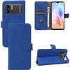 Generico Compatibile con Doogee X98 / X98 Pro Custodia COVER STAND flip LIBRO gel PORTAFOGLIO magnetica protezione eco pelle porta carte vano card (Blu)