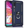 SORAKA Custodia per Samsung Galaxy A70 con anello Custodia Samsung Galaxy A70 Paraurti morbido in TPU Copertura rigida in PC con piastra metallica per il supporto magnetico per auto