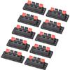 Rebower Presa con Rilascio Molla Connettore Terminale 58mm Rosso Nero 10Pz | Altoparlante a 4 Posizioni, per Altoparlante Lettore Audio