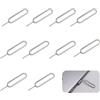 CCLKHY 10 Pezzi Spilli Estrattori per Rimozione Scheda SIM, Inossidabile Strumento Rimozione Della Scheda SIM, Cellulare Perno Espulsione Vassoio di Carte Sim Rimuovere Perni, Compatibile Samsung Smartphone