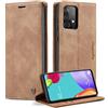Monweicz Cover Compatibile con Samsung Galaxy A52, Custodia Portafoglio con Slot per Scheda, Protezione Completa Premium in Pelle PU, Flip Libro Magnetica Samsung Galaxy A52, Marrone
