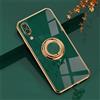 Emlivi Custodia per Huawei P20, in morbido silicone TPU, sottile, con supporto ad anello a 360 gradi, antiurto, supporto per dita magnetico, colore verde militare