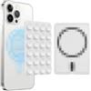 BCHMN Ventosa per Telefono, Supporto Magnetico a Ventosa, Possono Essere Montate Su Qualsiasi Superficie Liscia, Adatte per Bagno, Cucina, Palestra, Video e Selfies TikTok (Bianco)