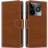 Shantime Custodia Portafoglio in Pelle Compatibile con SPC Discovery 3 SE, Cover Colorata Flip con Portacarte, Chiusura Magnetica Protettiva(Marrone)