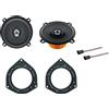 Superauto hi-fi Coppia di Casse Coassiali DCX 130 Altoparlanti 2 vie 13 cm+ Supporti casse Compatibili con FIAT 500 dal 2008 Per Sportelli Posteriori