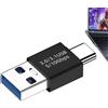 Bmucp Adattatore da USB tipo C a USB tipo A, adattatore Plug and Play di tipo C, trasferimento ad alta velocità da 10 Gbps per unità flash, console di gioco, laptop, cellulari, design leggero e