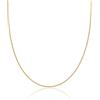 Catena - Cozmos Collana Collanina Bracciale Girocollo Catena Catenina Spiga Grano Fine 2mm Argento 925 Placcata Oro 14kt Italiano - 15 20 25 30 35 40 45 50 55 60 65 70 75 80 85 90 95 100cm