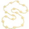 Avalaya Collana lunga con perline in vetro acrilico giallo limone, lunghezza 104 cm, Misura unica, Vetro Plastica