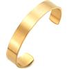 COOLSTEELANDBEYOND 19CM Classico Regolabile Bracciale da Uomo Donna, Braccialetto del Polsino