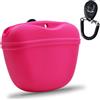AUDWUD Custodia in Silicone per crocchette per Cani,Contenitore Portatile per l'addestramento Comoda Chiusura con Fibbia Magnetica e Clip in Vita,Senza BPA