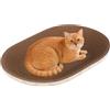 Generico Cuccia Gatto Tiragraffi Ovale, Per Gatti In Cartone Ondulato Comodo E Traspirante, Tappetino Tiragraffis Per Gatto Cartone Per Gatti Piccoli E Grandi Per Giocare, Dormire, Area
