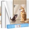 Zaxiva Protezione Divano Graffi Gatto, 43X800CM Protezione antigraffio per gatt, Autoadesive Trasparente Antigraffio Gatto Divano, Nastro Adesivo Antigraffi per Cani, PVC Anti-Graffio Protector