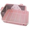 Hattba Lettiera WC Per Piccoli Animali Angolo Lettiera Vasino Trainer Gabbia Toilette Letto Box Angolo Lettiera Per Criceti Per Conigli Piccoli Animali Per Guinea