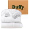 Buffy Cloud Comforter - Tessuto Lyocell lavabile in lavatrice, imbottitura alternativa al piumino, extra soffice inserto trapuntato con linguette angolari (misura Queen)