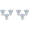 Osram Lampadine LED Spot PAR16, 4.3 W Equivalenti 50W, Attacco GU10, Luce Fredda 4000K, Confezione da 6 [Classe di efficienza energetica F]