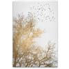A.S. Création DD131771 - Stampa su tela, con corona d'albero, colore: bianco, oro, 80 x 120 cm