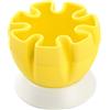Fackelmann Spremiagrumi in Silicone con Supporto, Ideale per Limone (Colore: Giallo/Bianco), quantità: 1 Pezzo