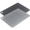Kuhn Rikon Set di 2 taglieri, colore: grigio
