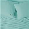 Lacoste 100% cotone percalle federa, tinta unita, blu acqua, standard