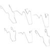 Qiilu Qillu Componenti Fari Supporti Accessori Clip a molla per lampadina per Auto, 6 pz Faro Tuffo Testa Lampada Fermo Molla Morsetto a Clip per h1 h4 h7