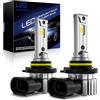 OVVOFPP Lampadina LED HB3 36000 LM 220 W 6000 K luce bianca, nuova generazione 2025, replicazione, 1:1 fari alogeni, raffreddamento a doppio foro, plug and play, adattabile a auto e moto, 2 pezzi