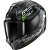 SHARK, Casco Moto Integrale RIDILL 2 MOLOKAI Black / Green / Grey KSG, M