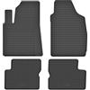 Mobil-Fan Set di tappetini in gomma per Fiat 500 (dal 2007) / Ford KA MK2 II (2008-2016) - bordo alto 15 mm