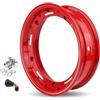 Generico Cerchio in lega Tubeless Compatibile con Vespa 50 Special ET3 PX PK 125-150 - 200 Rally 180 T5 GTR GL TS Sprint 3-00.10/3-50.10 Rosso