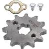X AUTOHAUX 1 set di pignone motore anteriore per moto, 420, stile 12 denti, ID 17 mm, adatto per moto da 50 cc, 70 cc, 110 cc, 125 cc, mini bici, ATV