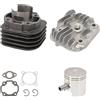 AUROLYNNE Kit Cilindro Gruppo 70cc Minarelli Orizzontale Per Scooter Booster Amico KT00087