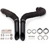 LPOXD Tubo Scarico Motocicletta per Harley per Davidson T7 per Softail per Sportster 883 1200 Accessori Modificati Ricambio(C Black)