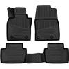 J&J AUTOMOTIVE Tappetini Auto in Gomma su Misura per Mazda CX-30 Dal 2019, Set da 4 Pezzi, 3D - con Bordo Alto, Antiscivolo, Inodore, Colore Nero, TPE