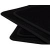 Mobil-Fan Set di tappetini in velluto per Jaguar XJ6 X300 (1994-1997), in pelle nabuk nera, cuciture: nero, 4 pezzi, su misura
