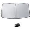 LUWU [Aggiornato] Parasole Auto Compatibile con Citroen C3 Aircross (CC24) 2025 2026 Parasole Parabrezza Interno Pieghevole Protezione UV e Calore Accessori C3