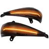 Car Passion Indicatore di direzione Freccia Specchietto laterale LED Compatibile con Honda Civic VIII 2005-2012 Luce Dinamico Progressivo Fumè Nero Side Marker Dynamic (Per Honda Civic 8)