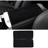 KUNGKIC Bracciolo auto in flanella Cuscino Console Centrale Bracciolo Box Mat Interno Compatibile con Mercedes Benz Classe C W206 2022-2023 Accessori Nero