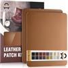 OAZ Kit di Riparazione in Pelle Marrone chiaro, 28×21 cm Nastro Adesivo in Pelle, Pelle Adesiva per Riparazioni Patch di Riparazione in Pelle per Divani, Automobili, Reclinazioni, Borse, Tappezzeria