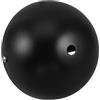 Ciieeo Kit Baldacchino Lampada Semicircolare Nero da 12 Cm con Piastra di Copertura per Lampadario a Soffitto, Base per Plafoniera Rotonda in Rame per Installazione Casa e Eventi