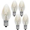 Pomurom Lampadine a incandescenza - 3/5/6/8/10/15 Pezzi Lampadine E12 Luce Calda, Vintage Lampadina Bianca Calda 10W 220V 2700K, Lampadina di Ricambio per Lampada di Sale luci notturne lampade da Tavolo