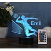 Optechvisual Regalo di pallavolo personalizzato per giocatori di pallavolo come lampada a LED da pallavolo, decorazione per la casa