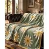 B O S A L O N I Plaid Matrimoniale 200x230 cm BOSALONI HOME - Coperta King Size XXL per Letto e Divano, Morbida e Corposa, Copriletto Decorativo Elegante, Collezione Elegance (Margherita Bloom)