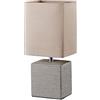 RL LIVE YOUR LIGHT Reality R50131026 Ping Lampada Tavolo, 1xE14, 40 W, Quadrato, Marrone, 13x11x29 cm