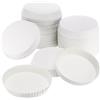 Vaguelly Coperchi usa e getta in carta, 7,6 cm, 100 pezzi, protezione antipolvere, coperchi per bevande, per hotel, caffè, ristorante, case di tè, eventi