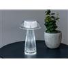 BIANCHERIAWEB Lampada LED da Tavolo Controllo Touch Ricaricabile Trasparente Mushroom