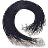 Wvxilyr 50 Pezzi Cordoncino per Collane, Cordoncini per Collana, Corda in Cotone Cerato con Chiusura a Moschettone, Laccetto Collana con Chiusura, per Creare Gioielli Fai da Te, Aggiungere Ciondoli