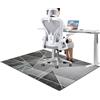 JaevKwzy Tappetini per Sedia da Ufficio per Pavimenti in Legno Duro, 120 x 150 cm Tappetino per Sedia da Ufficio, Tappeto per Sedia Ufficio Gaming, Tappetino Pavimenti per Parquet, Tappeto Sedia Gaming
