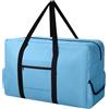 DSDCDJ Borsa da viaggio extra grande, borsa da trasporto impermeabile, borsa heavy duty con manici rinforzati, borsa tote pieghevole per viaggi, campeggio, sport e scatole per trasloco, blu